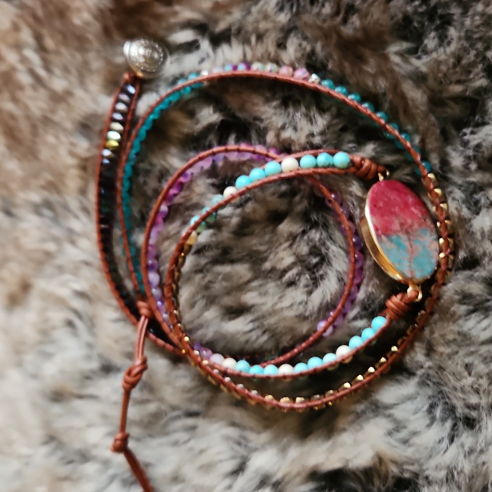 Artisan made wrap bracelet
